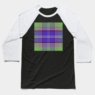 Green pattern Scottish tartan Baseball T-Shirt